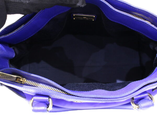 imgrc0085414921 Salvatore Ferragamo 2Way Shoulder Bag Nylon Leather Blue