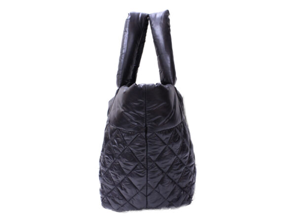 imgrc0085443026 Chanel Coco Cocoon Nylon Tote Bag Black