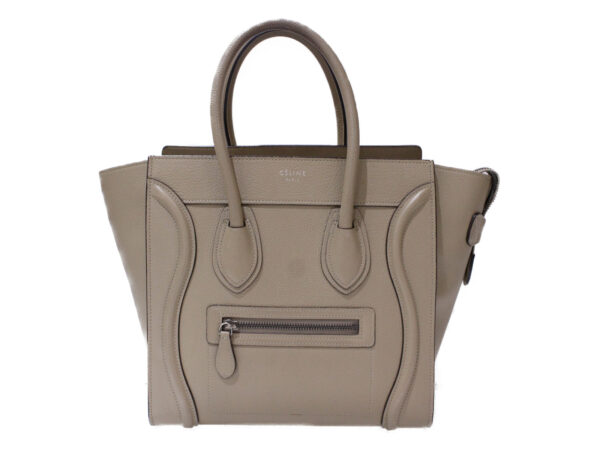 imgrc0085443288 Celine Luggage Micro Leather Handbag Beige