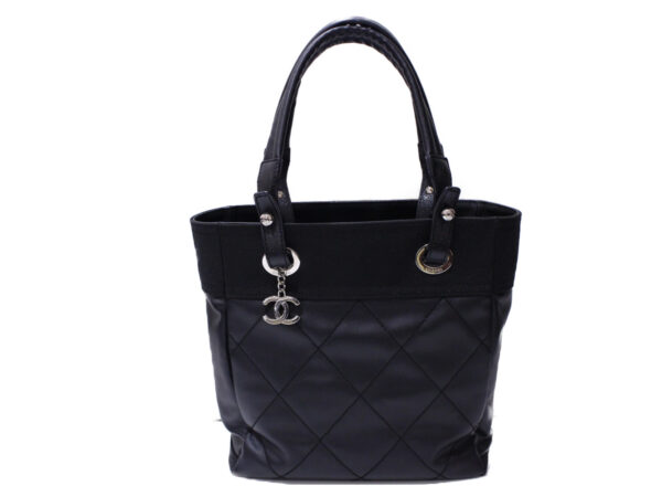 imgrc0085508091 Chanel Paris Biarritz PM Tote Bag Black