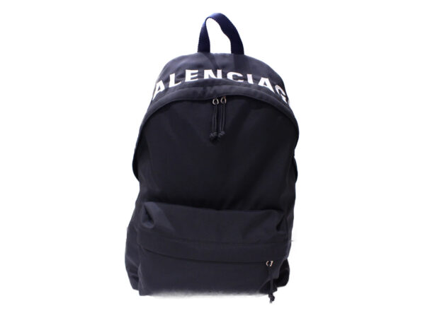 imgrc0085518792 Balenciaga Wheel Backpack Recycled Nylon Black