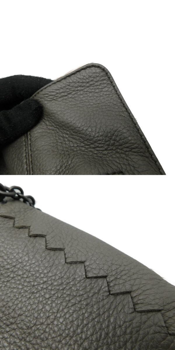 imgrc0085607470 Bottega Veneta Leather Chain Shoulder Bag Gray