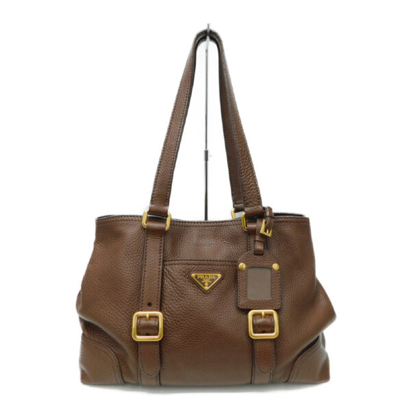 imgrc0085649467 Prada Shoulder Bag Leather Brown