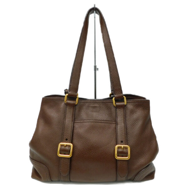 imgrc0085649468 Prada Shoulder Bag Leather Brown