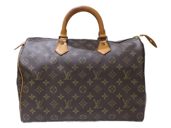 imgrc0085721089 Louis Vuitton Speedy 35 Monogram Canvas Bag Brown