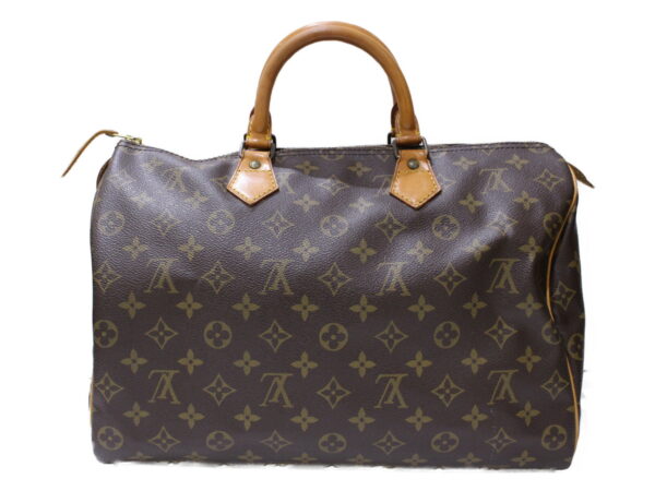 imgrc0085721092 Louis Vuitton Speedy 35 Monogram Canvas Bag Brown