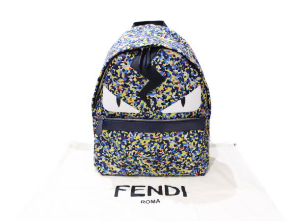 imgrc0085752949 Fendi Monster Day Bag Nylon Leather Multicolor