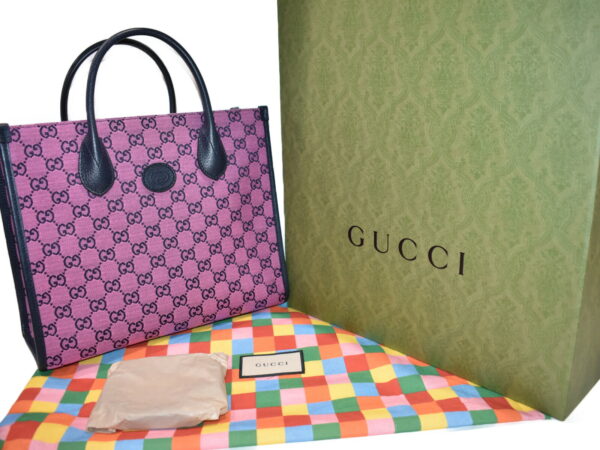 imgrc0085759256 Gucci 2WAY Bag Canvas Leather Pink