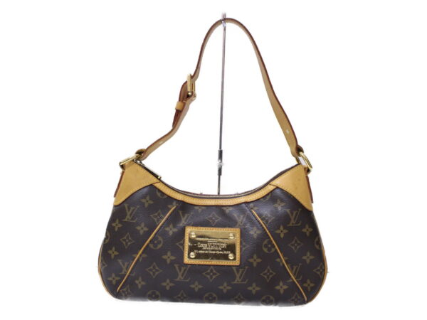 imgrc0085819215 Louis Vuitton Thames PM Monogram Canvas Shoulder Bag Brown