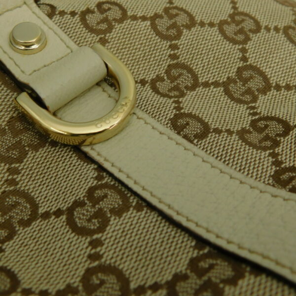 imgrc0085819701 Gucci GG Canvas Tote Bag Leather Beige