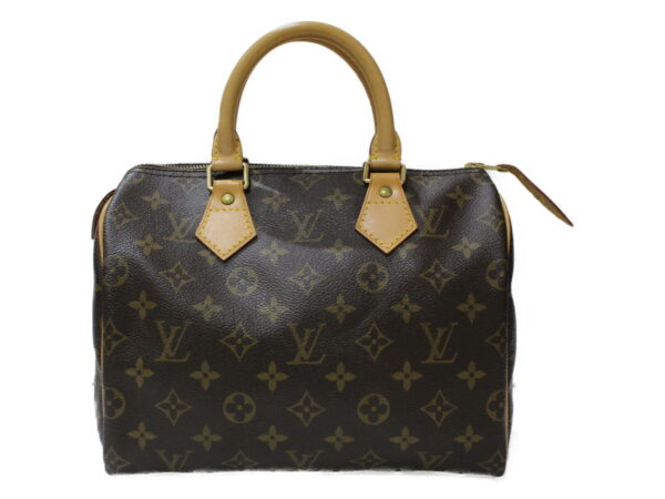 imgrc0085897127 Louis Vuitton Speedy 25 Monogram Canvas Handbag Brown