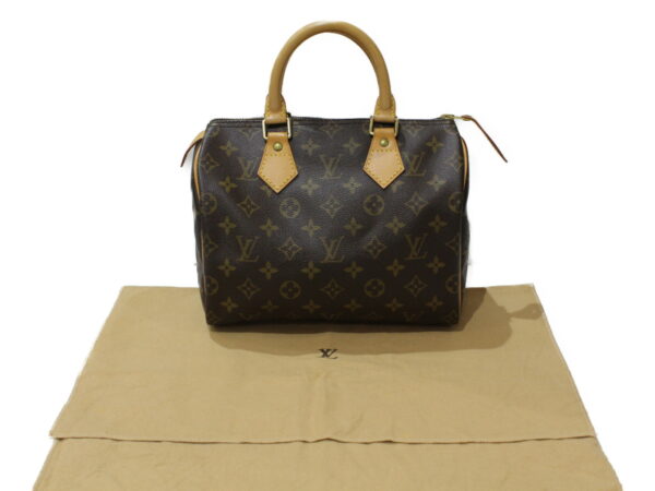 imgrc0085897142 Louis Vuitton Speedy 25 Monogram Canvas Handbag Brown