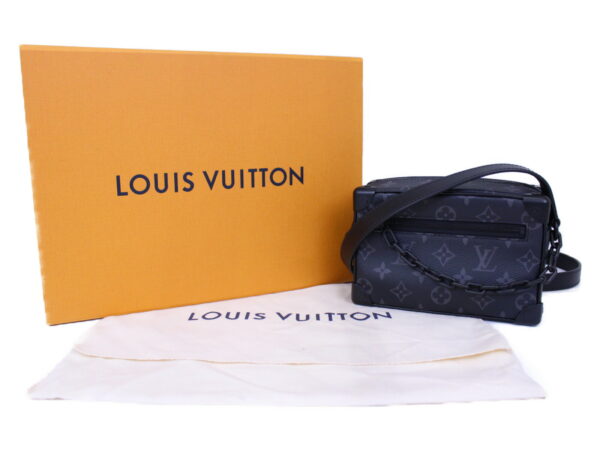 imgrc0085918765 Louis Vuitton Mini Soft Trunk Monogram Eclipse Shoulder Bag Black