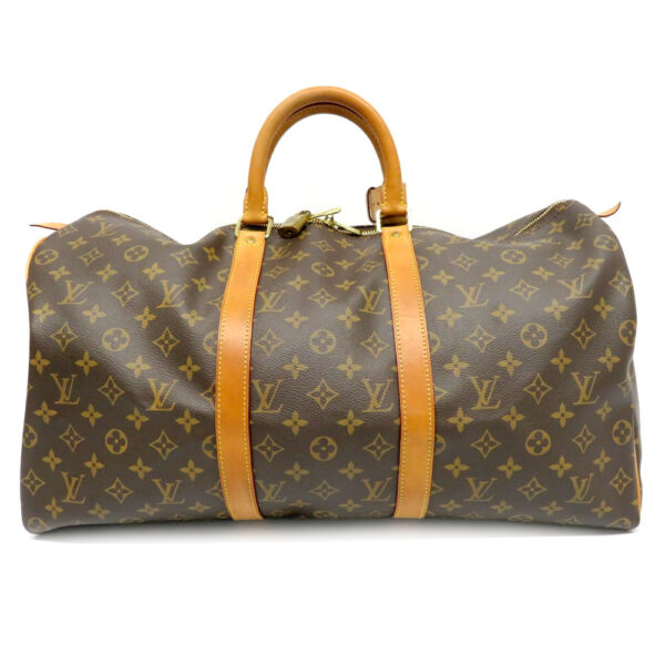 imgrc0085927851 Louis Vuitton Keepall 50 Monogram Canvas Bag Brown