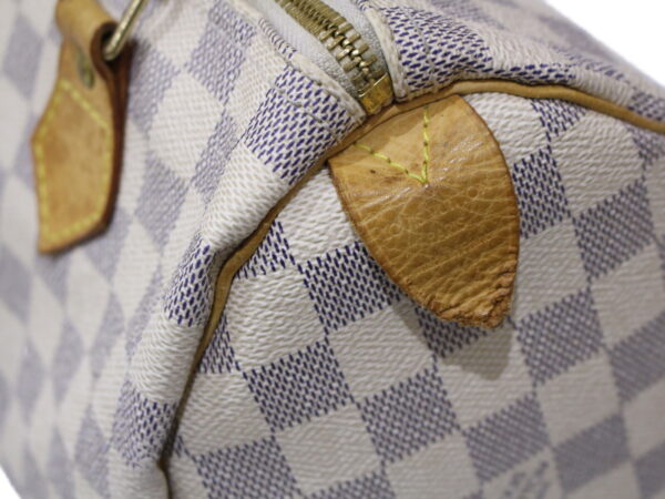 imgrc0085931924 Louis Vuitton Speedy 25 Damier Azur Handbag Brown