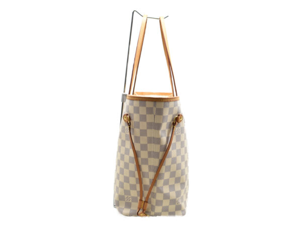 imgrc0085977155 Louis Vuitton Neverfull MM Damier Azur Tote Bag White