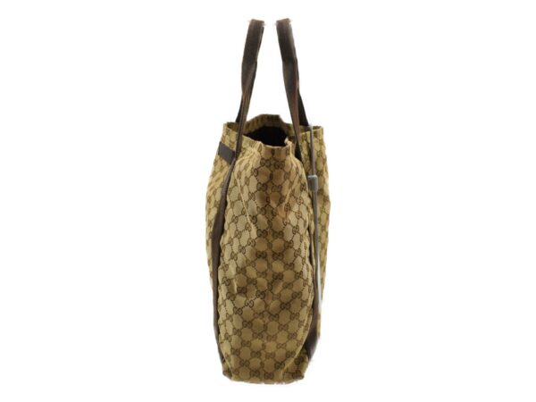 imgrc0086076149 Gucci Tote Bag Brown Beige Canvas