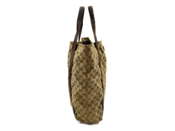 imgrc0086076150 Gucci Tote Bag Brown Beige Canvas