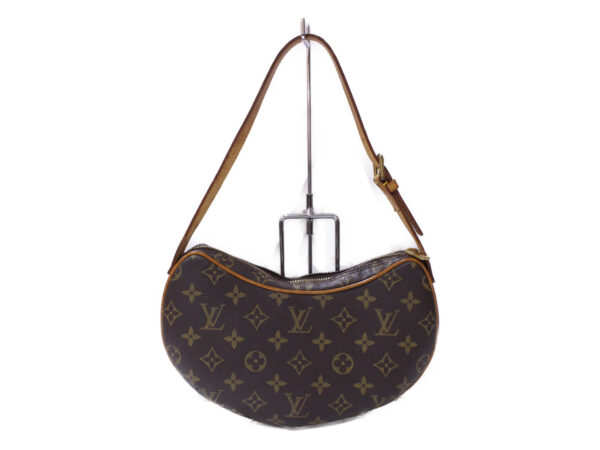 imgrc0086141862 Louis Vuitton Croissant PM Monogram Canvas Handbag Brown