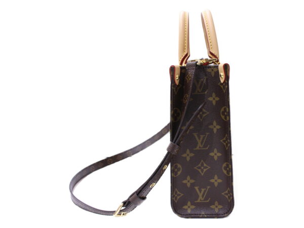 imgrc0086213133 Louis Vuitton Sac Plat BB Monogram Canvas Shoulder Bag Brown