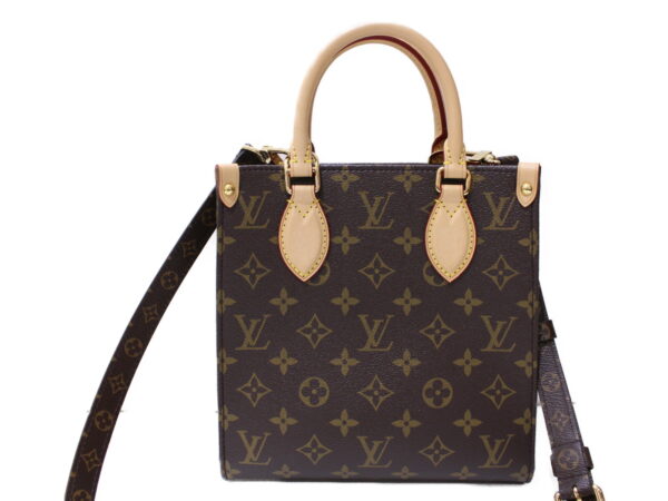 imgrc0086213134 Louis Vuitton Sac Plat BB Monogram Canvas Shoulder Bag Brown