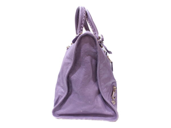 imgrc0086244193 Balenciaga The Giant Work Leather Handbag Purple