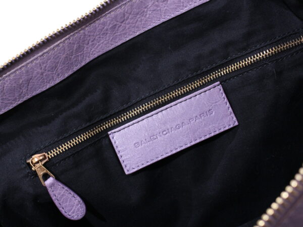 imgrc0086244198 Balenciaga The Giant Work Leather Handbag Purple