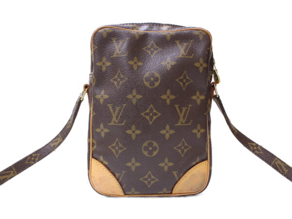 imgrc0086287730 Louis Vuitton Danube Monogram Canvas Shoulder Bag Brown