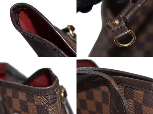 imgrc0086325591 Louis Vuitton Neverfull MM Damier Ebene Tote Bag Brown