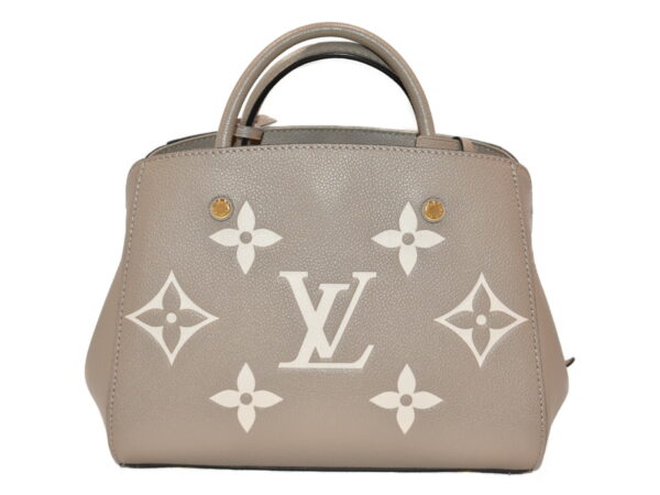 imgrc0086325612 Louis Vuitton Montaigne BB Handbag 2WAY Empreinte Greige