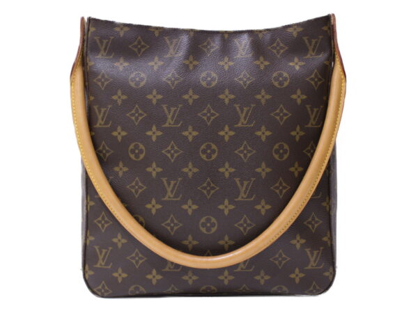 imgrc0086339705 Louis Vuitton Looping GM Monogram Canvas Shoulder Bag Brown