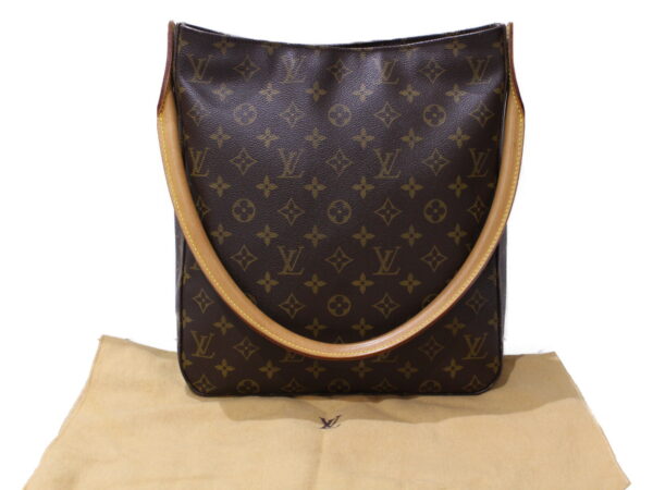 imgrc0086339718 Louis Vuitton Looping GM Monogram Canvas Shoulder Bag Brown