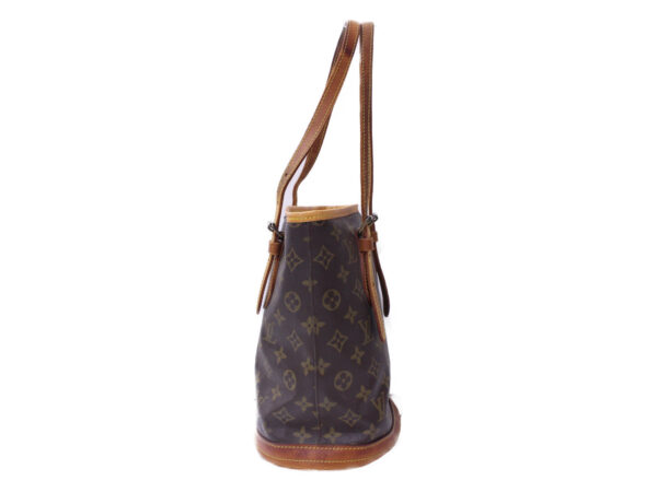 imgrc0086354534 Louis Vuitton Petit Bucket PM Monogram Canvas Shoulder Bag Brown