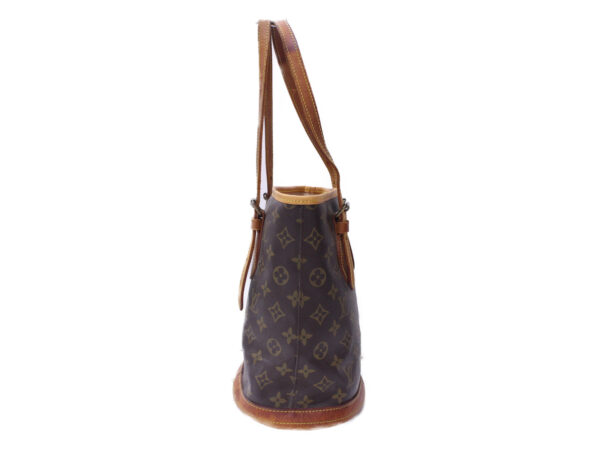 imgrc0086354535 Louis Vuitton Petit Bucket PM Monogram Canvas Shoulder Bag Brown