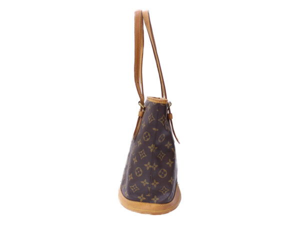 imgrc0086354583 Louis Vuitton Petit Bucket PM Monogram Canvas Shoulder Bag Brown