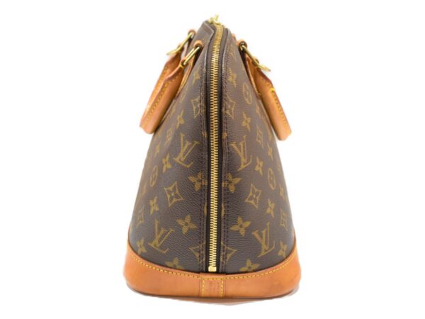 imgrc0086427752 Louis Vuitton Alma Monogram Canvas Handbag Brown