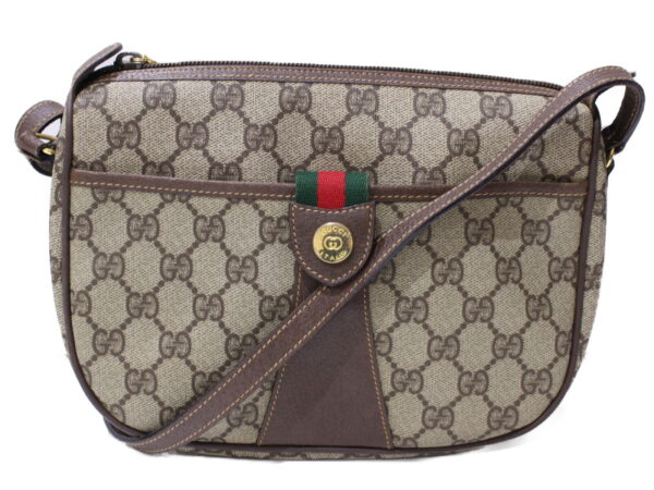 imgrc0086441454 Gucci Sherry Line GG Canvas Shoulder Bag Beige Brown