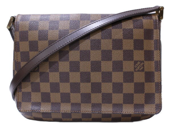 imgrc0086442223 Louis Vuitton Musette Tango Damier Canvas Shoulder Bag Brown