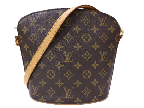 imgrc0086512131 Louis Vuitton Drouot Monogram Canvas Shoulder Bag Brown