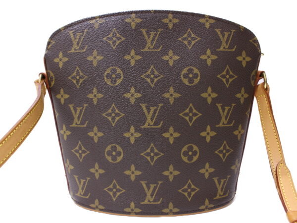 imgrc0086512134 Louis Vuitton Drouot Monogram Canvas Shoulder Bag Brown