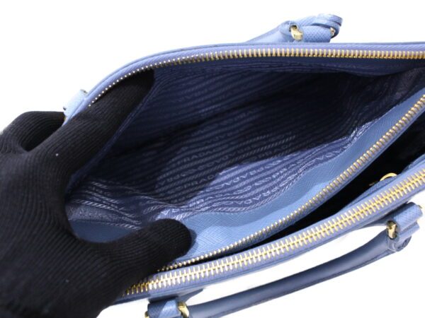 imgrc0086547580 Prada Galleria Saffiano 2WAY Bag Leather Blue