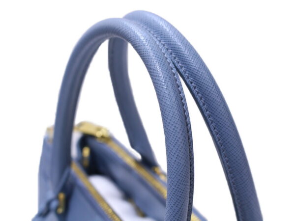 imgrc0086547602 Prada Galleria Saffiano 2WAY Bag Leather Blue