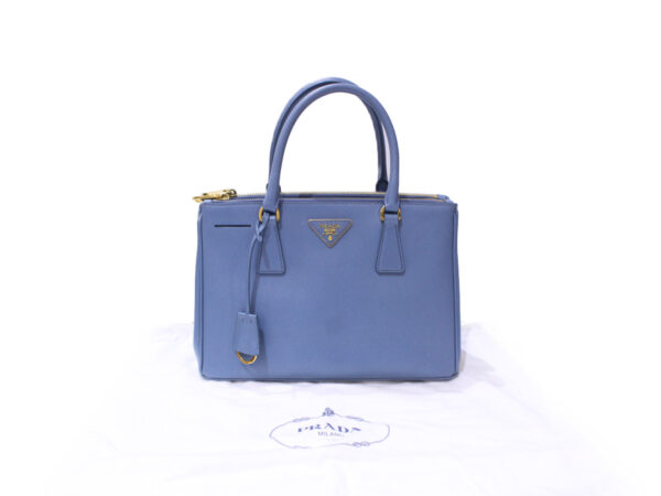 imgrc0086547606 Prada Galleria Saffiano 2WAY Bag Leather Blue