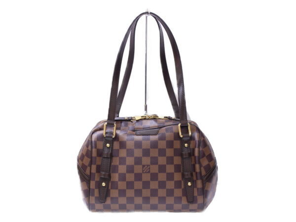 imgrc0086559705 Louis Vuitton Rivington PM Damier Canvas Shoulder Bag Brown