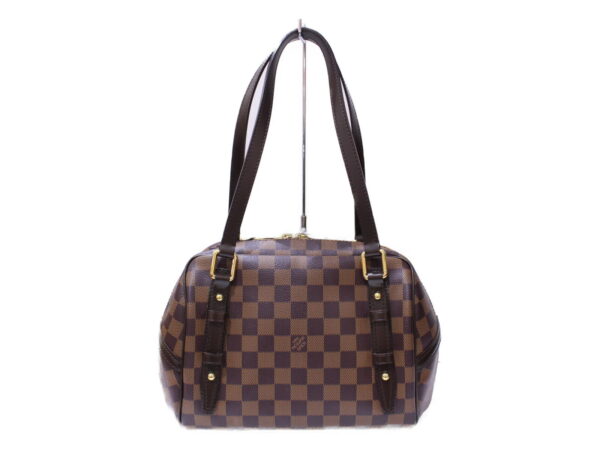 imgrc0086559708 Louis Vuitton Rivington PM Damier Canvas Shoulder Bag Brown