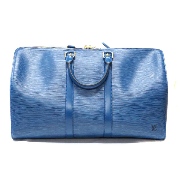 imgrc0086588993 Louis Vuitton Keepall 45 Handbag Epi Leather Blue