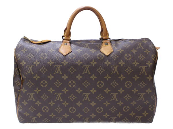 imgrc0086595209 Louis Vuitton Speedy 40 Monogram Canvas Bag Brown