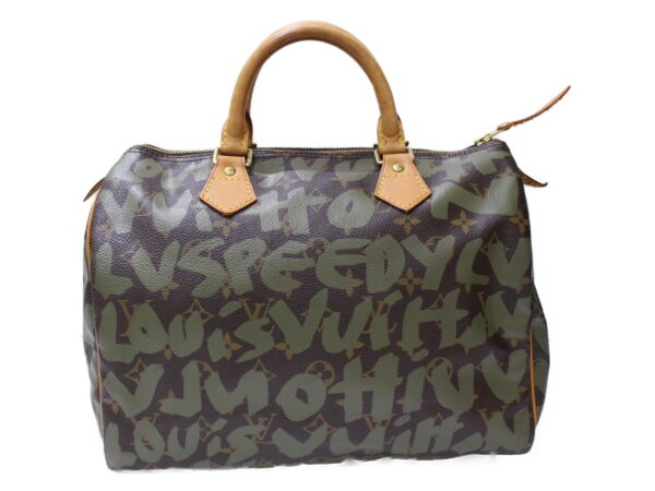 imgrc0086595477 Louis Vuitton Speedy 30 Monogram Graffiti Handbag Brown