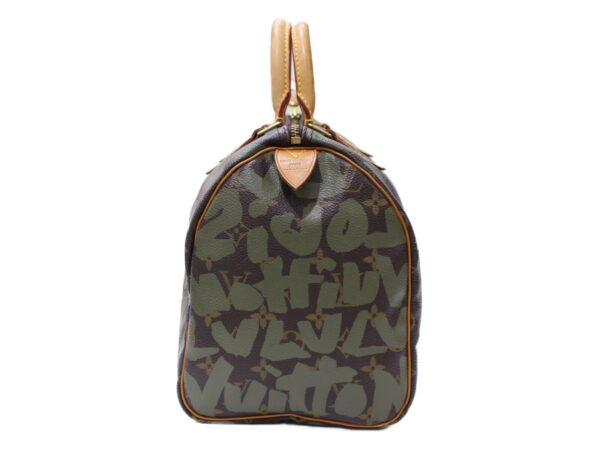 imgrc0086595479 Louis Vuitton Speedy 30 Monogram Graffiti Handbag Brown