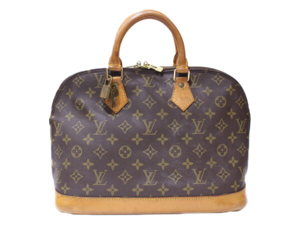 imgrc0086595841 Louis Vuitton Alma Monogram Canvas Handbag Brown